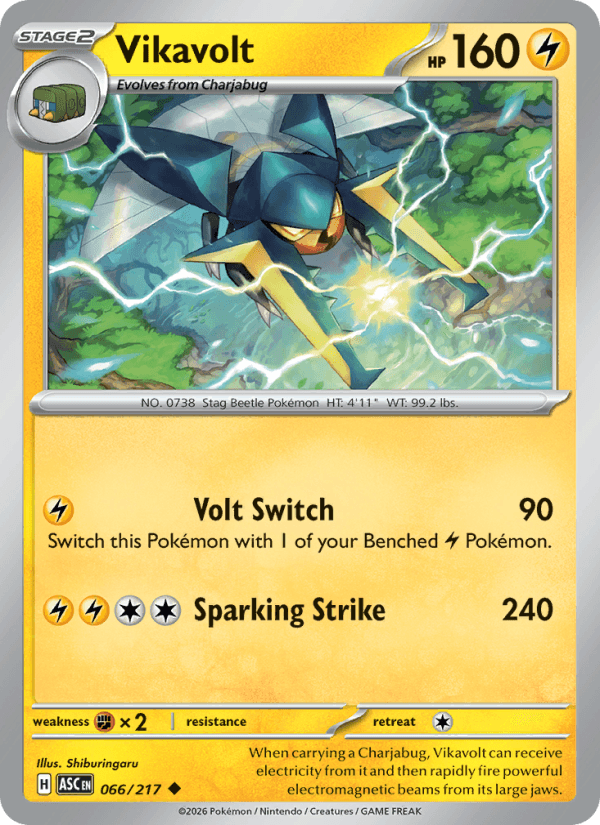 Vikavolt — Pokémon card