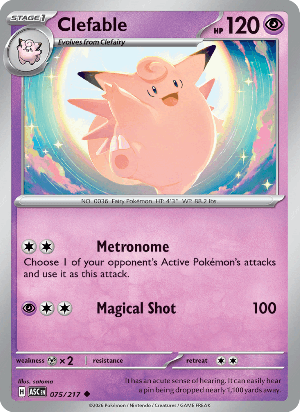Clefable — Pokémon card