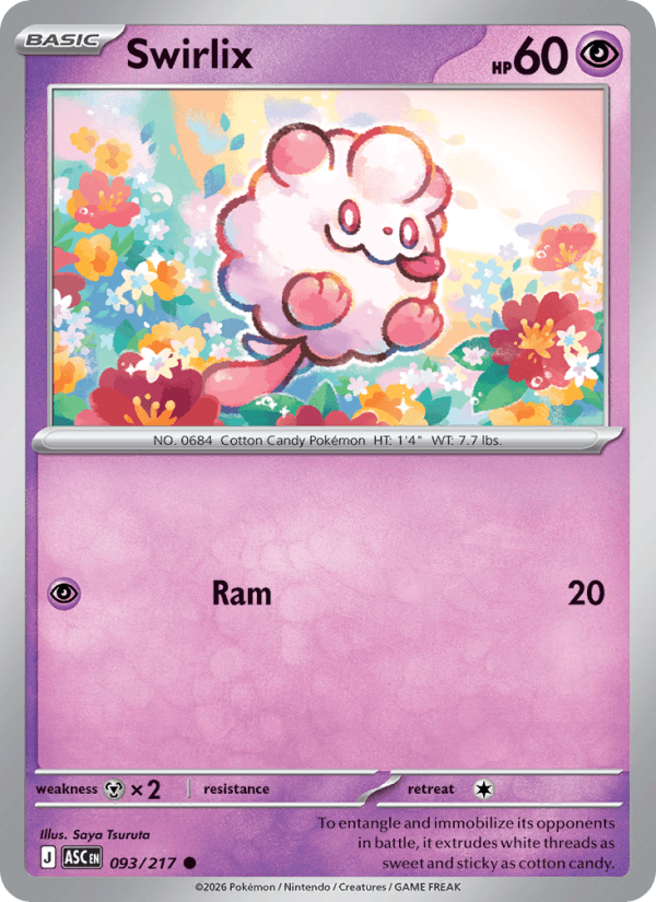 Swirlix — Pokémon card