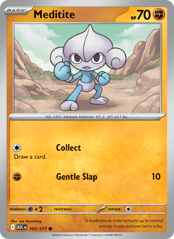 Meditite — Pokémon card