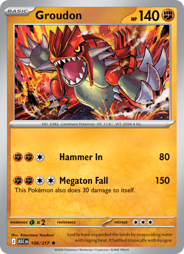 Groudon — Pokémon card