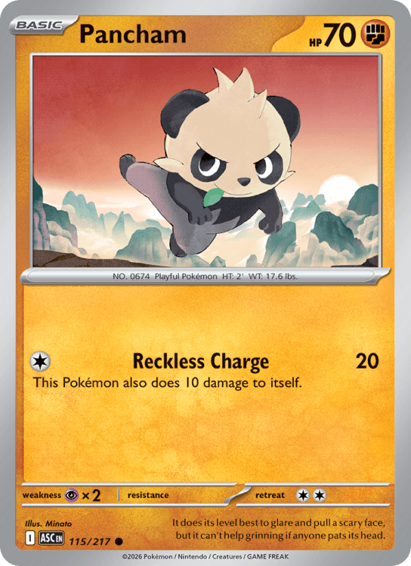 Pancham — Pokémon card