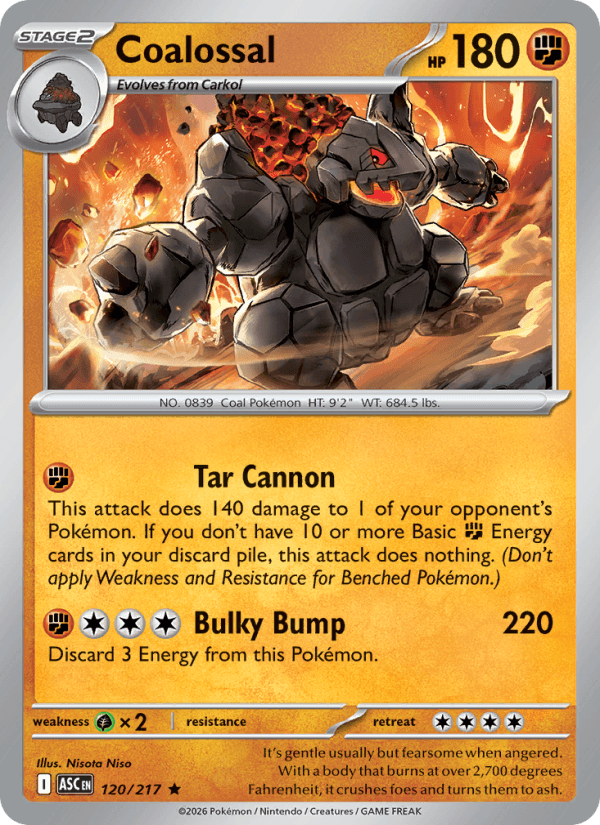 Coalossal — Pokémon card