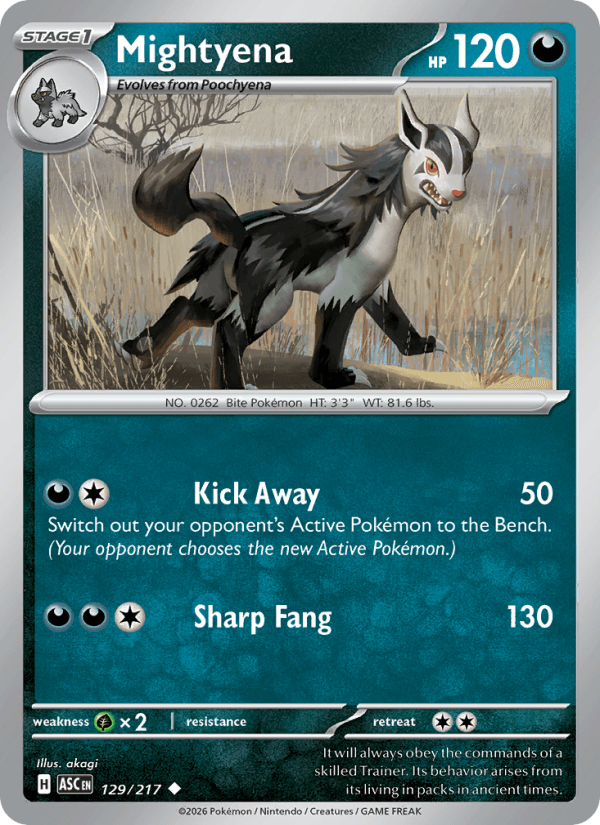Mightyena — Pokémon card