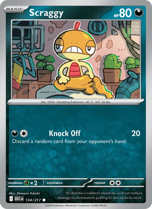 Scraggy — Pokémon card