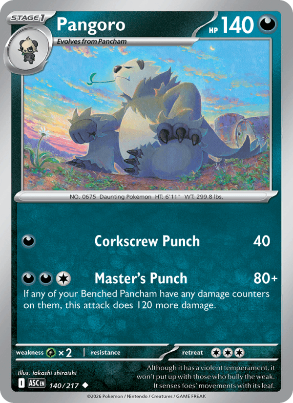Pangoro — Pokémon card