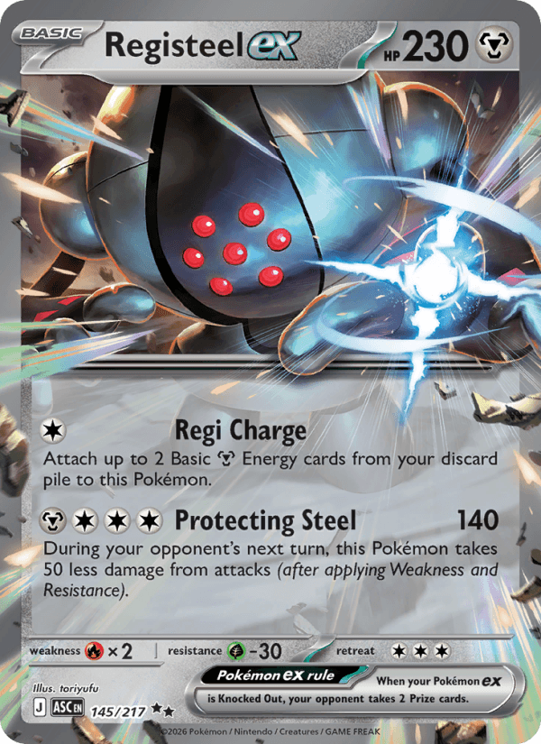 Registeel ex — Pokémon card