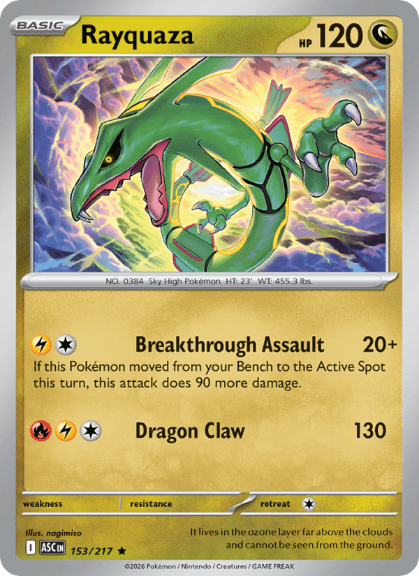 Rayquaza — Pokémon card