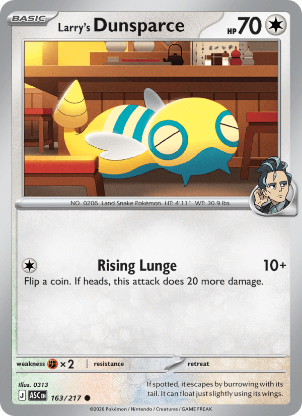 Larry's Dunsparce — Pokémon card