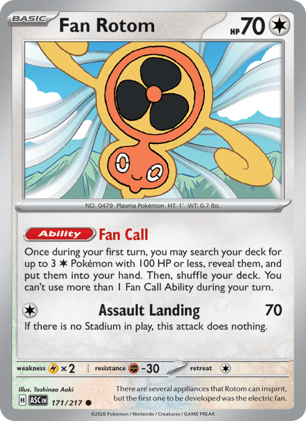Fan Rotom — Pokémon card