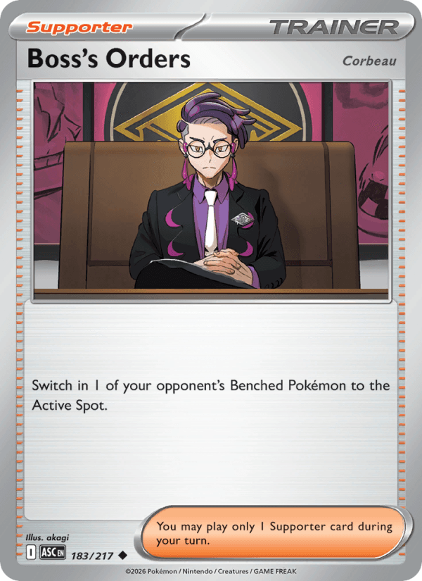 Boss's Orders — Pokémon card