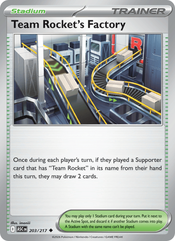 Team Rocket's Factory — Pokémon card
