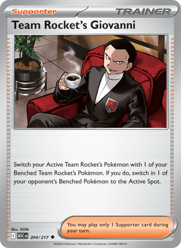 Team Rocket's Giovanni — Pokémon card