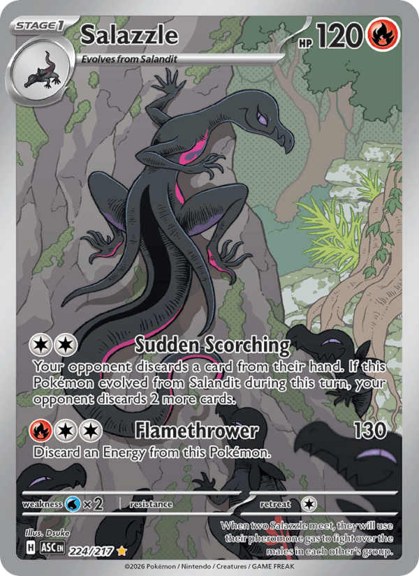 Salazzle — Pokémon card