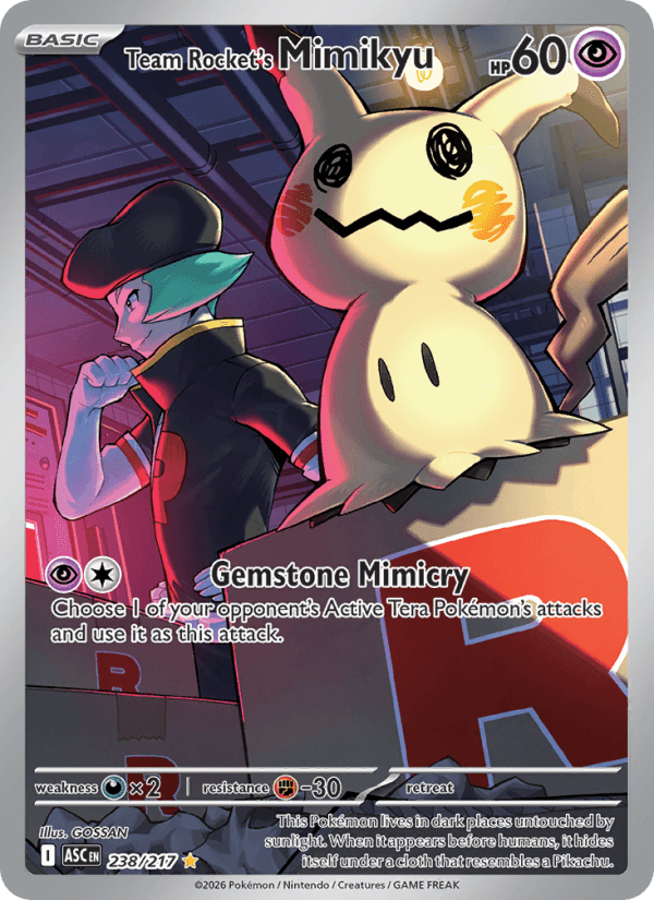 Team Rocket's Mimikyu — Pokémon card