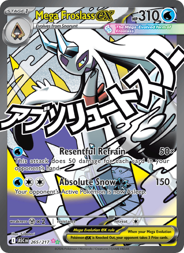 Mega Froslass ex — Pokémon card