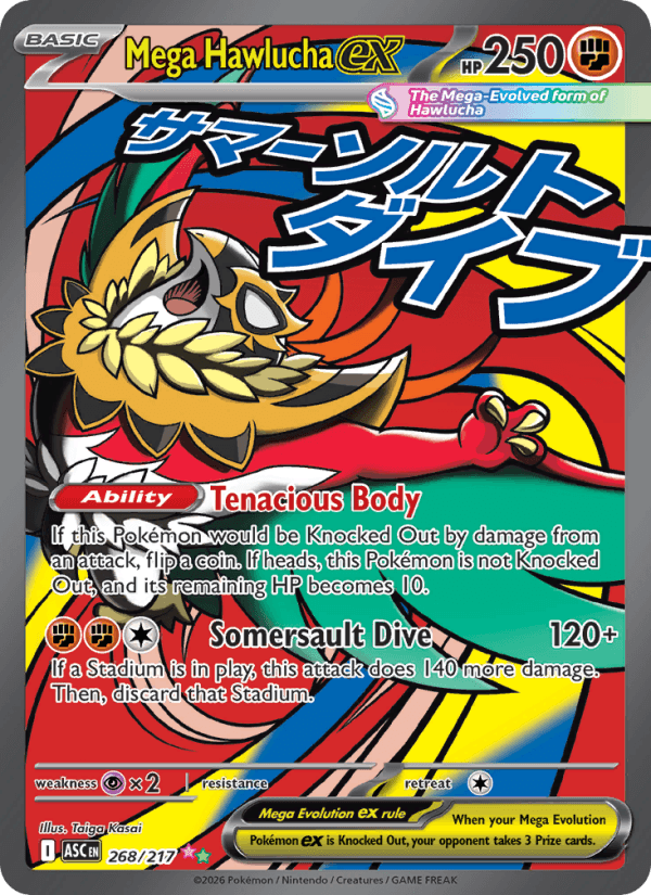 Mega Hawlucha ex — Pokémon card