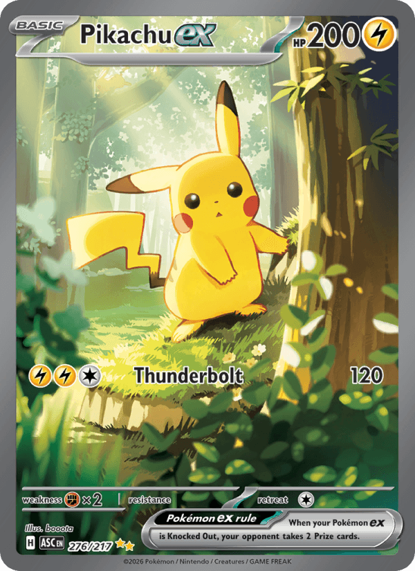 Pikachu ex — Pokémon card