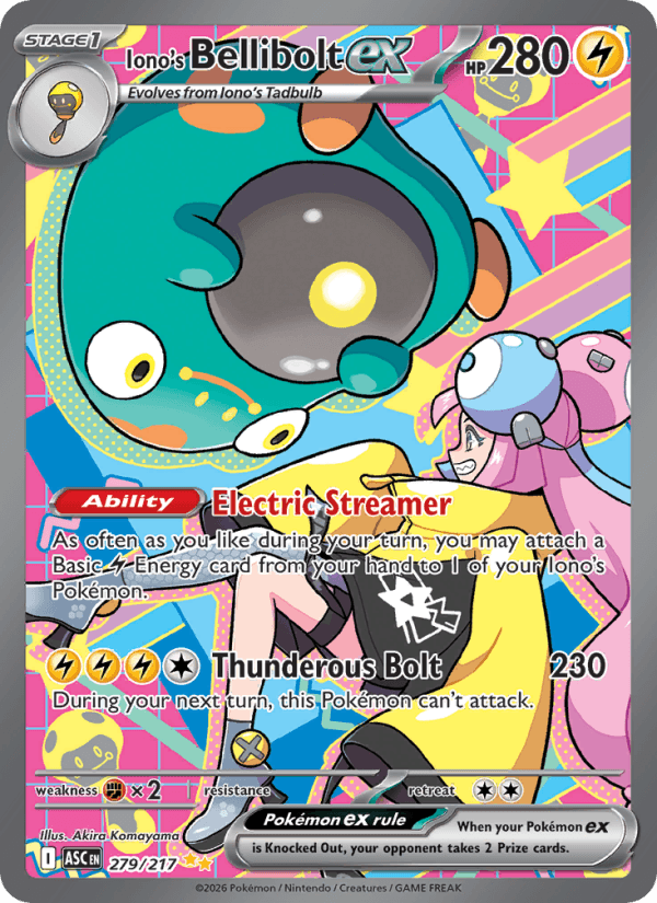 Iono's Bellibolt ex — Pokémon card