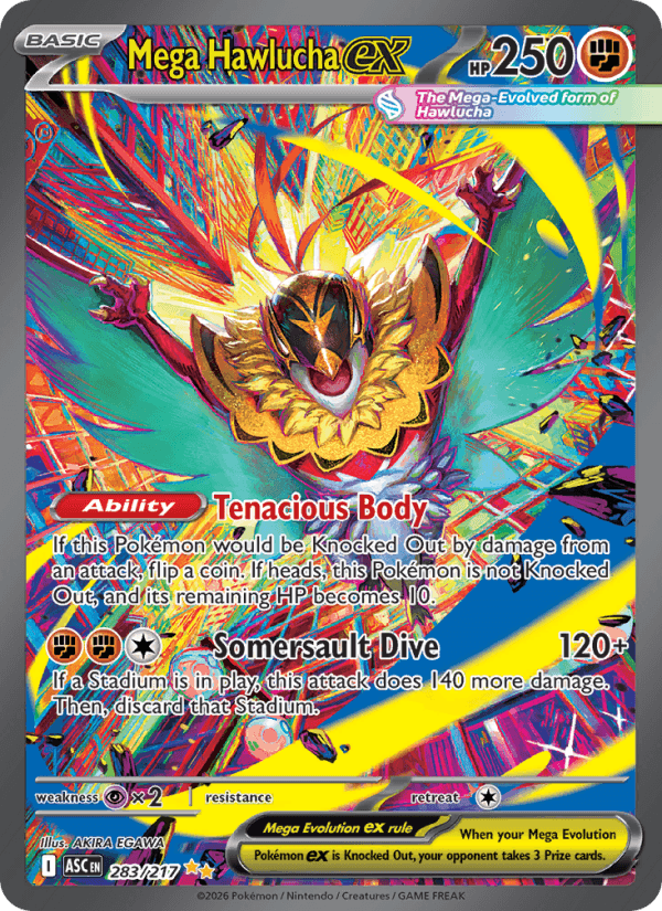 Mega Hawlucha ex — Pokémon card
