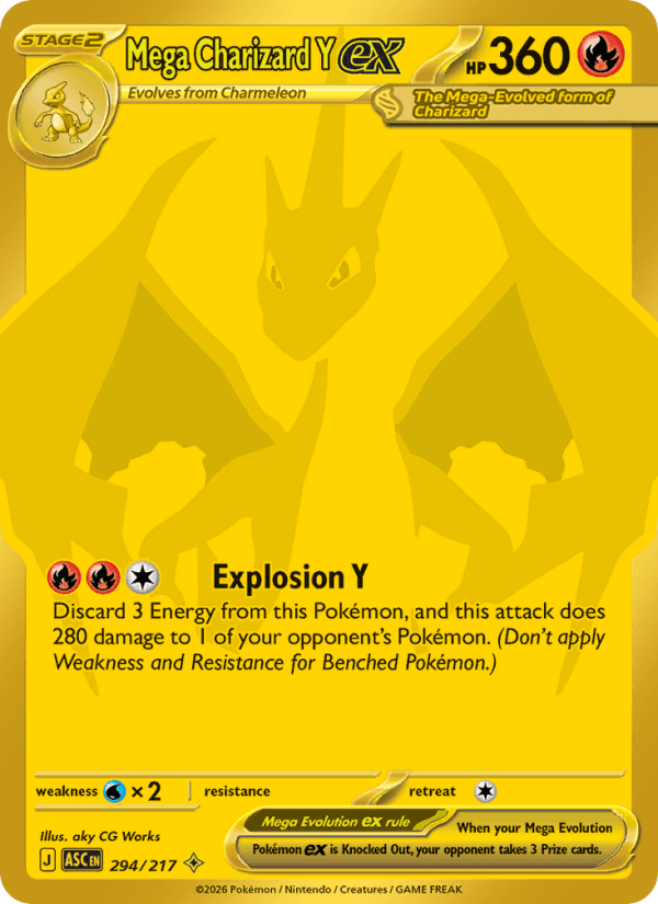 Mega Charizard Y ex — Pokémon card