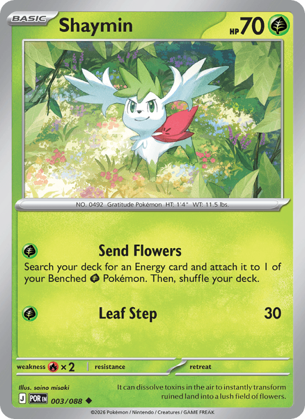 Shaymin — Pokémon card