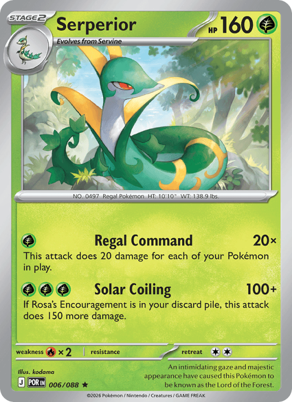 Serperior — Pokémon card