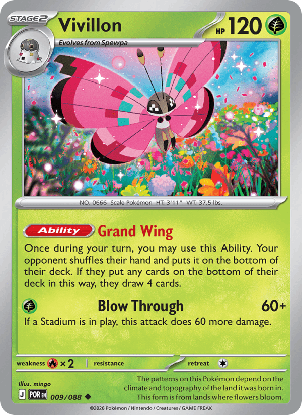 Vivillon — Pokémon card