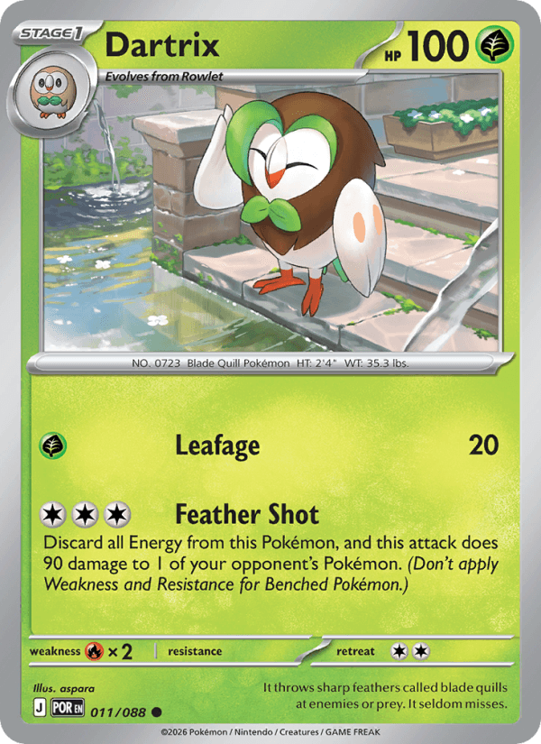 Dartrix — Pokémon card
