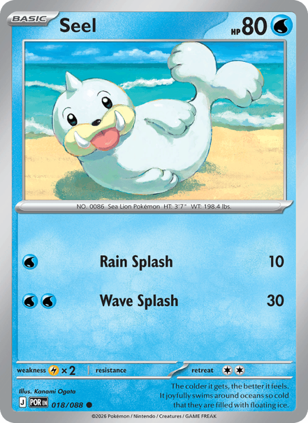 Seel — Pokémon card