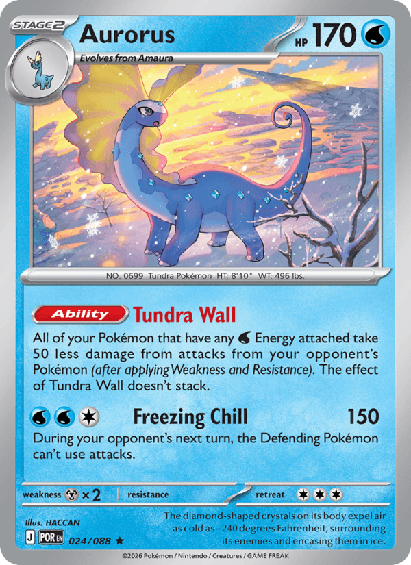 Aurorus — Pokémon card