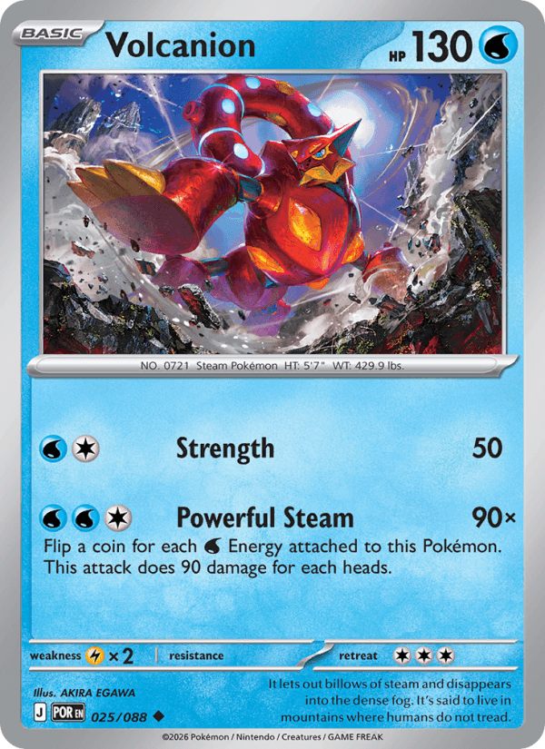 Volcanion — Pokémon card