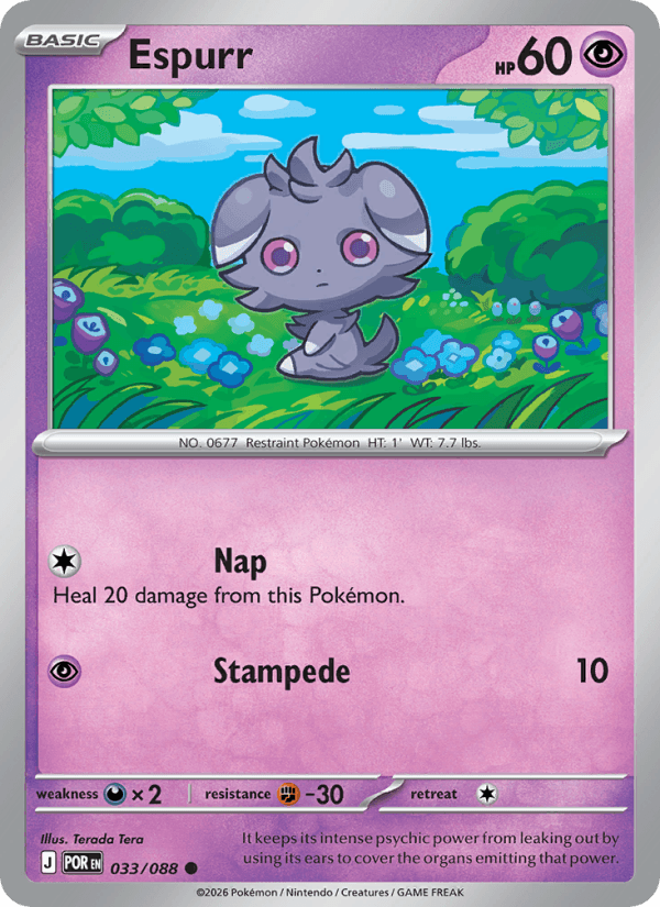 Espurr — Pokémon card
