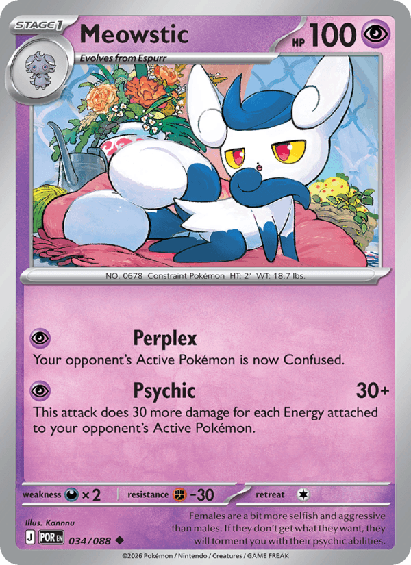 Meowstic — Pokémon card