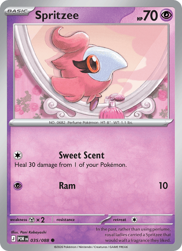 Spritzee — Pokémon card