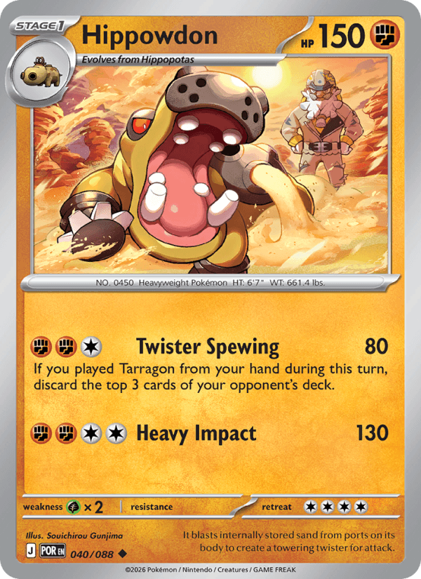 Hippowdon — Pokémon card