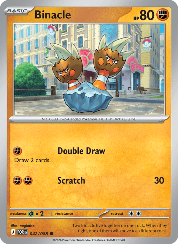 Binacle — Pokémon card