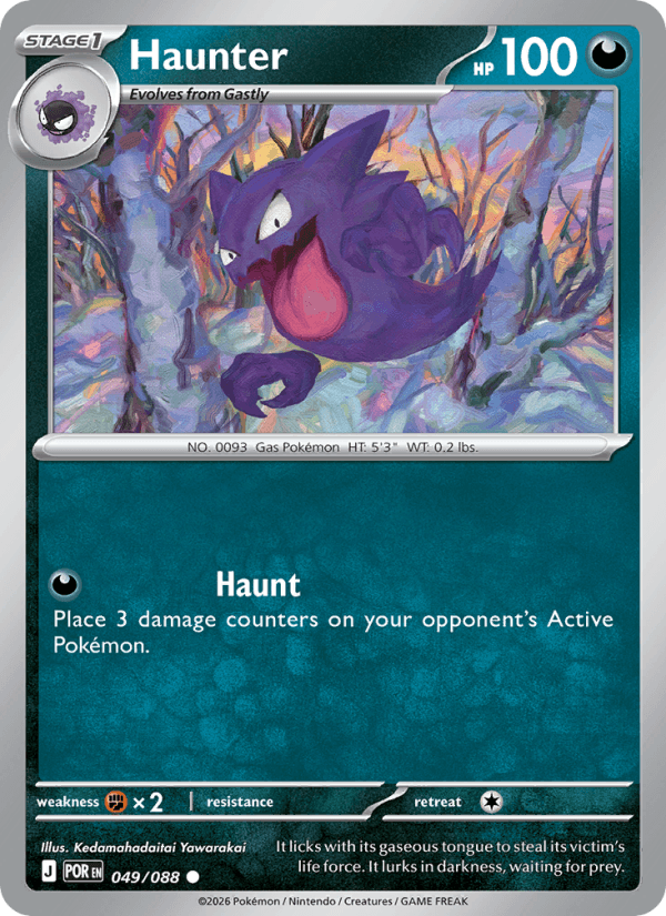 Haunter — Pokémon card