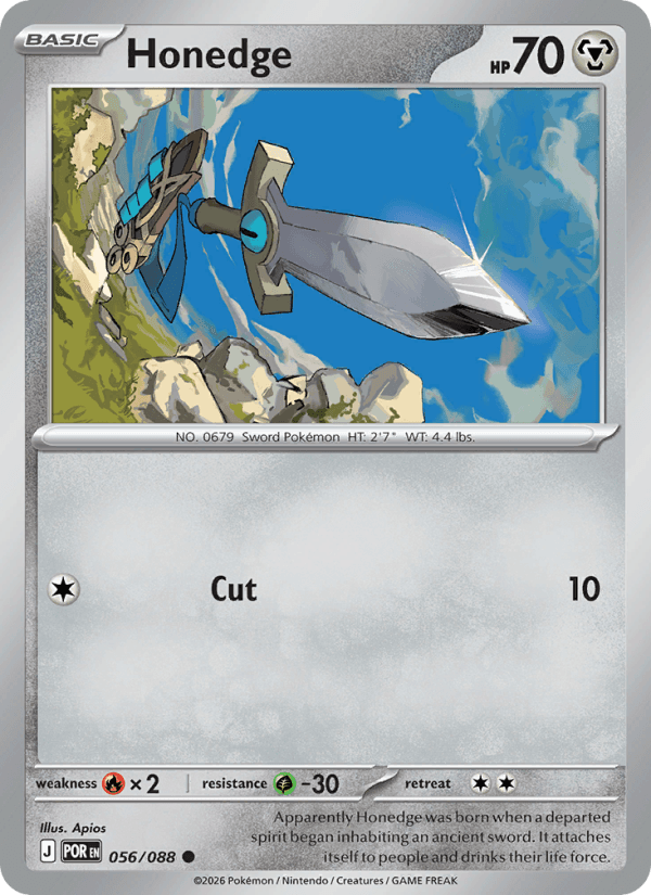 Honedge — Pokémon card