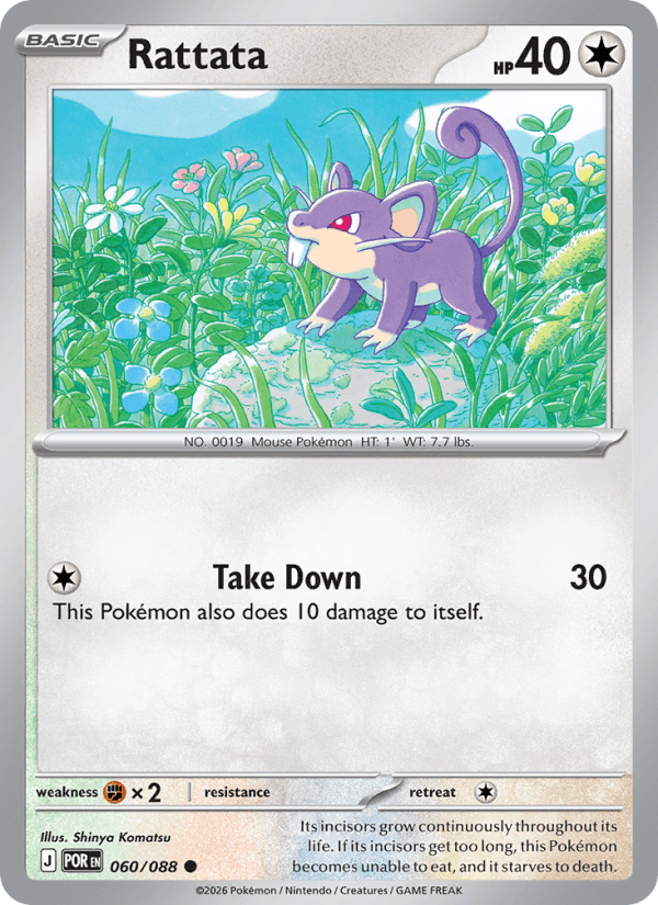 Rattata — Pokémon card