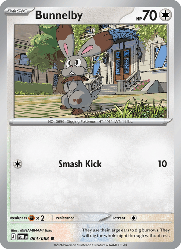 Bunnelby — Pokémon card