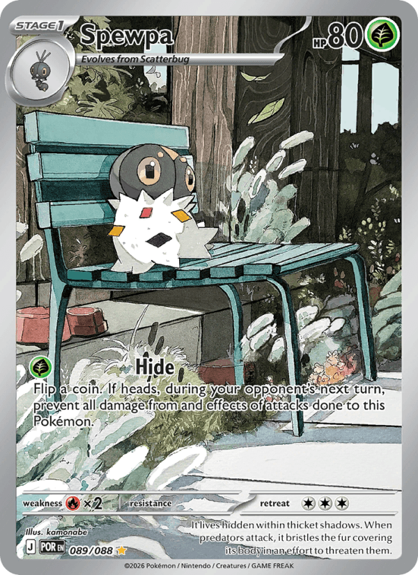 Spewpa — Pokémon card
