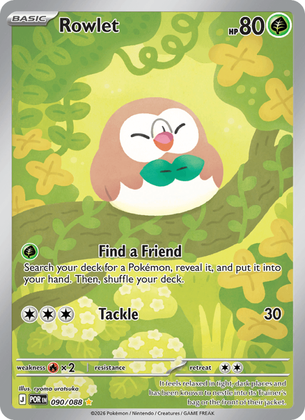 Rowlet — Pokémon card
