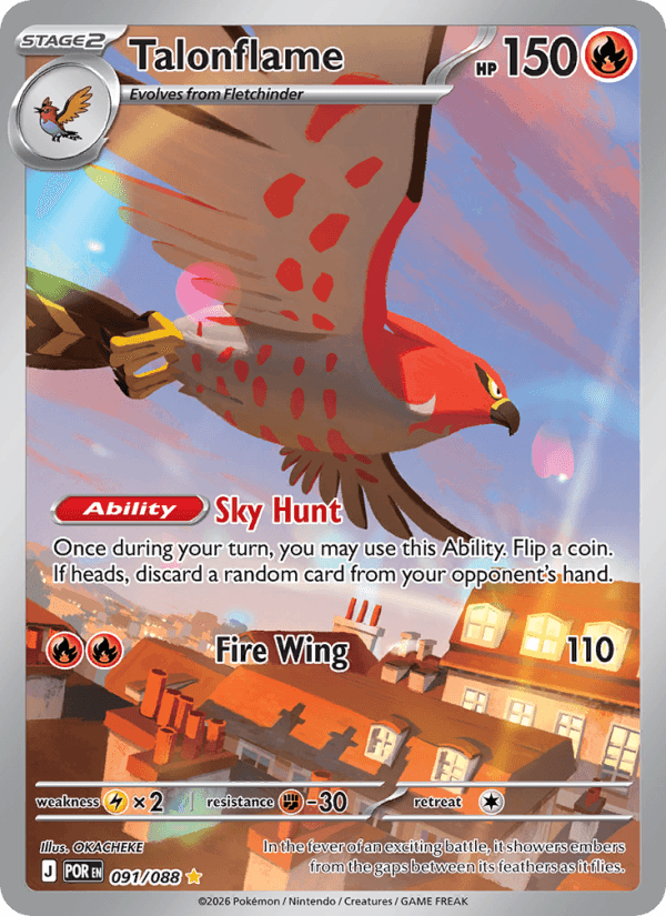 Talonflame — Pokémon card
