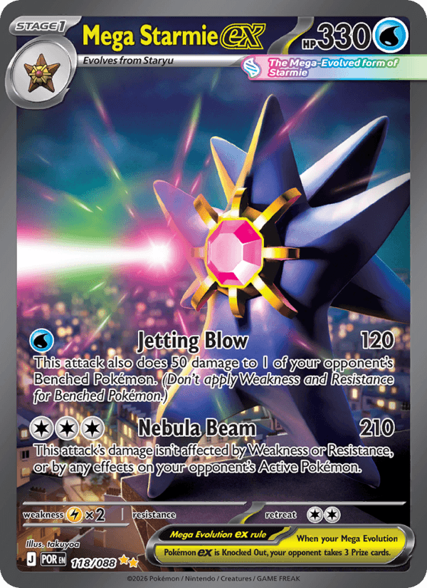 Mega Starmie ex — Pokémon card