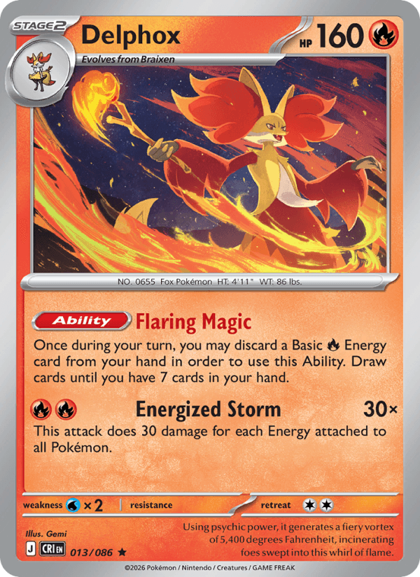 Delphox — Pokémon card