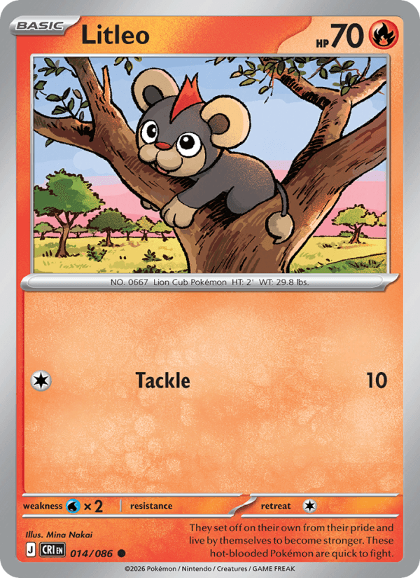 Litleo — Pokémon card