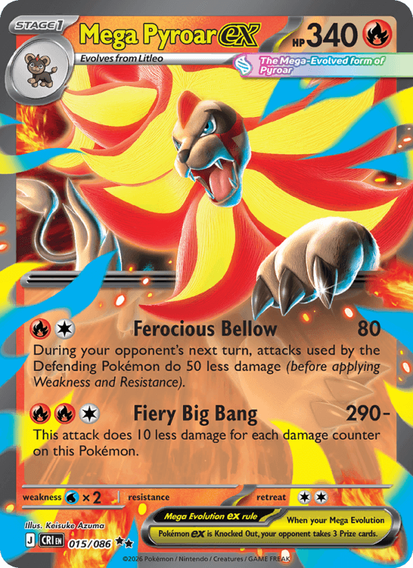 Mega Pyroar ex — Pokémon card