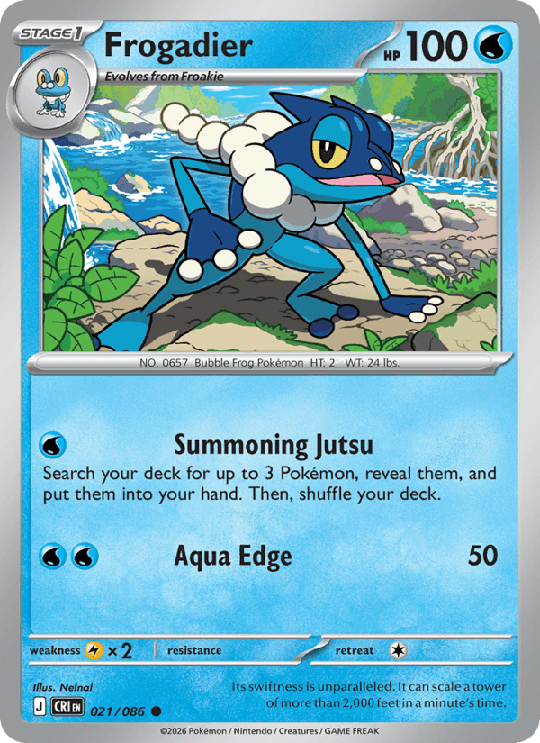 Frogadier — Pokémon card