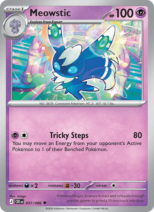 Meowstic — Pokémon card